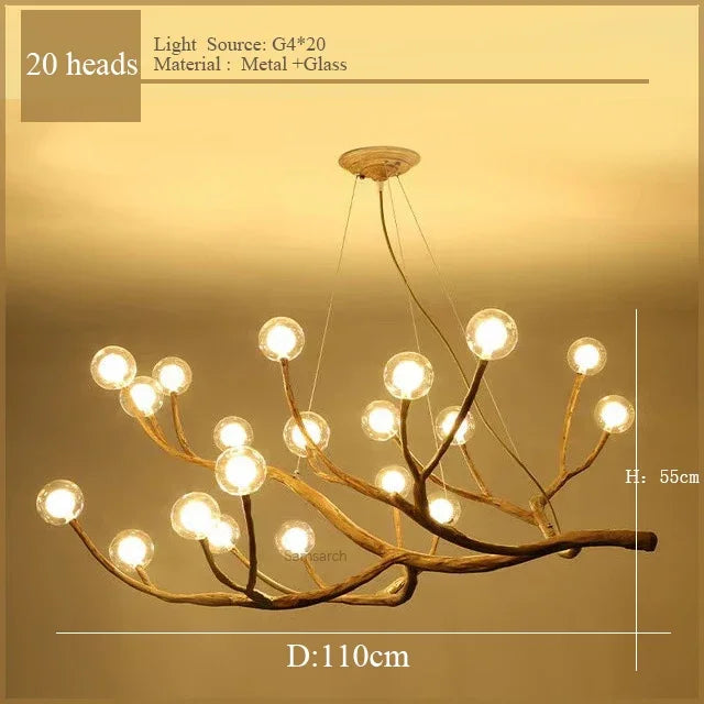 Nordic Branches Chandelier for Restaurant and Living Room
