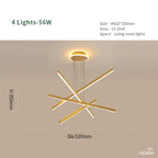 Luminous Ceiling Plate Chandelier: Modern Aluminum LED Light for Living Room Dining Table