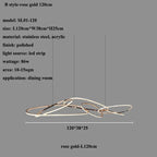 Rose Gold Maillon Pendant Light for Minimalist Dining Room Décor