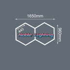 Honeycomb LED Ceiling Light: Custom Link for Worksop Gym