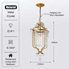 Modern LED Crystal Iron Art Chandelier for Luxury Living Spaces