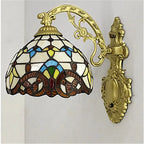 Tiffany Glass Wall Lamp Colorful Art Light for Living Room Bedroom Aesthetic Decor