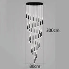 Nordic Stair Chandelier Living Dining Room Pendant Ceiling Light Indoor Lighting