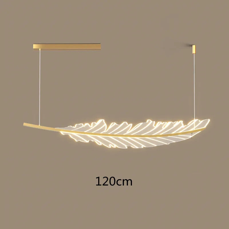 Leaf Shaped Golden Chandelier for Living Room, Dining Room, Kitchen, and Coffee Shop