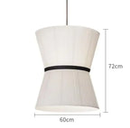 Folie Pendant Light: Modern Fabric Lampshade for Bedroom & Dining Room