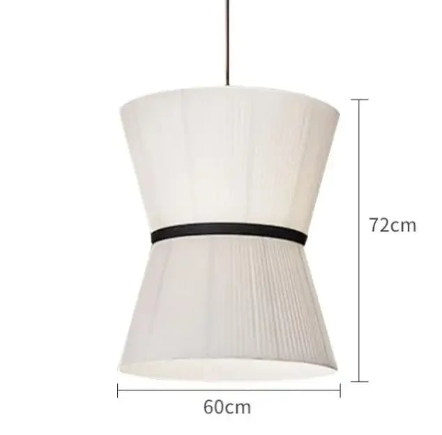 Folie Pendant Light: Modern Fabric Lampshade for Bedroom & Dining Room