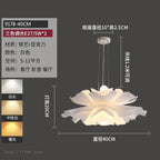 White Acrylic LED Bedroom Chandelier, Modern Nordic Design for Living Room and Girl's Room