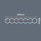 Hexagon LED Garage Ceiling Light for Auto Body Repair Workshop