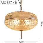 Retro Glass Can Pendant Lights: Modern Kitchen & Living Room Hanging Lamps
