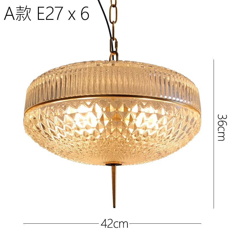 Retro Glass Can Pendant Lights: Modern Kitchen & Living Room Hanging Lamps