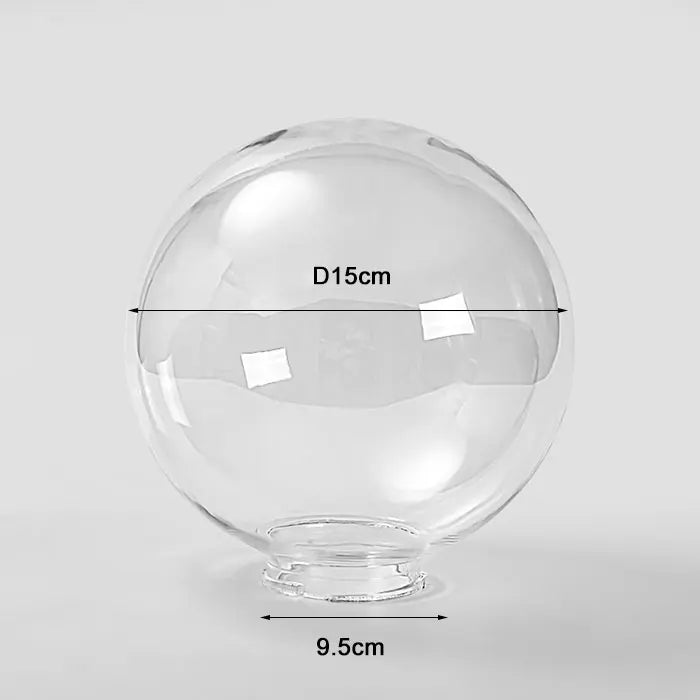 Acrylic Round Globe Lamp Shade for Outdoor Post Pillar Lawn Lighting