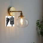 Glass Ball Wall Sconce Modern Wandlamp Stair Light for Bedroom Bathroom Mirror