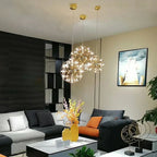 Spark Ball Pendant Chandelier, Designer LED Lamp, 304 Stainless Steel