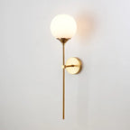 Golden Glass Ball Wall Lamp: Modern Nordic Style Bedside & Living Room Lighting