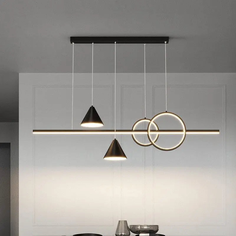 Black Nordic Designer Dining Pendant Lamp: Stylish Lighting for Home Decor