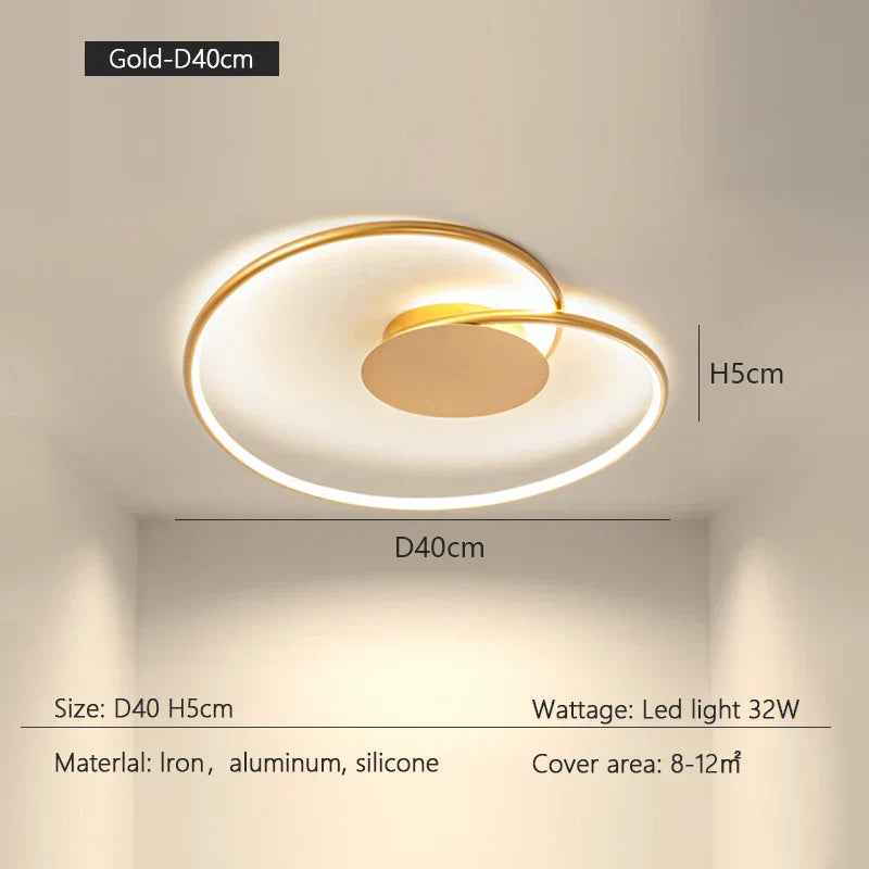 Modern LED Ceiling Lamp - Minimalist Design for Stylish Indoor Lighting