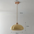 Glass Pumpkin Chandelier for Restaurant Balcony and Bedroom Lighting