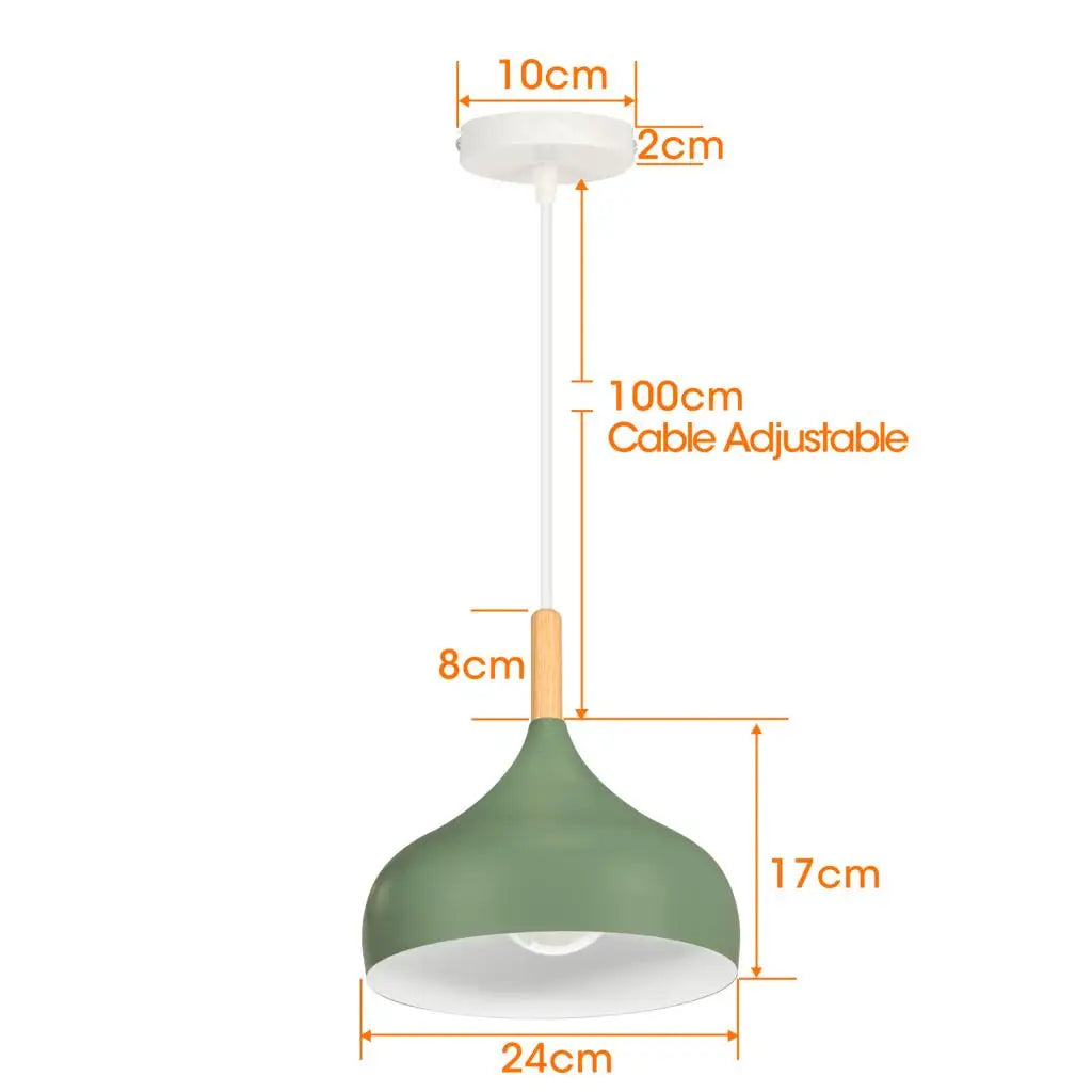 Modern Wood Pendant Lights Nordic Hanging Lamps for Living Room and Bar