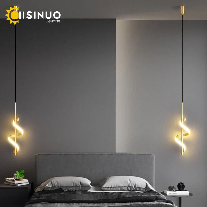 Gold Copper LED Wall Sconce for Bedroom Living Room Hallway