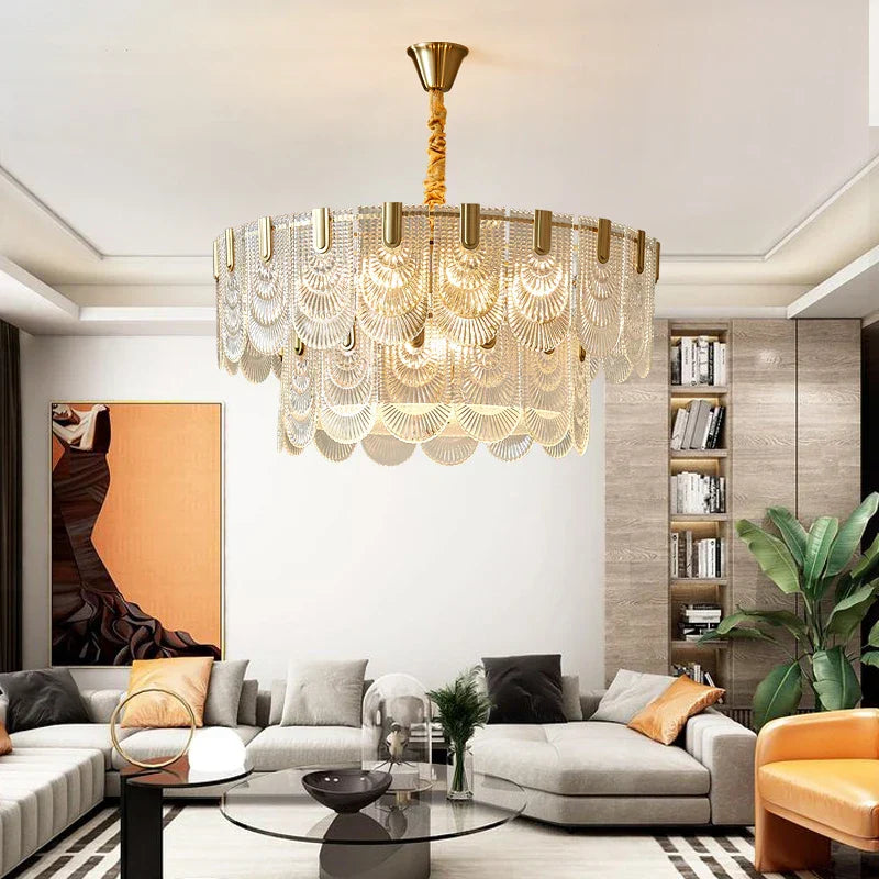 Crystal Chandelier: Modern Luxury Ceiling Lamp for Living Room, Bedroom, or Restaurant