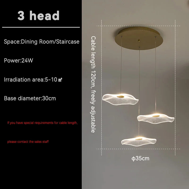 Modern Duplex Chandelier for Luxe Living and Sales Spaces