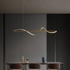 Modern Pendant Lighting 120cm Black Gold Gray White Fixture for Living Room and Kitchen