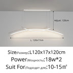 LED Ceiling Lights White Black Infinite Dimming Home Lighting Fixtures