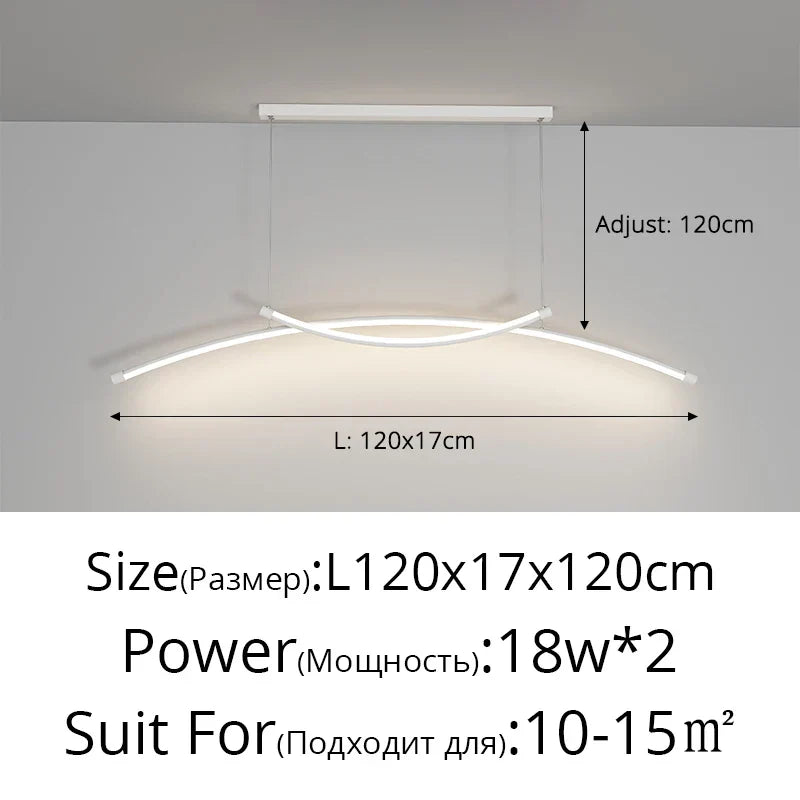 LED Ceiling Lights White Black Infinite Dimming Home Lighting Fixtures