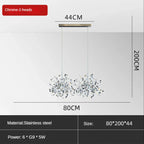 Leaf Sequin Ceiling Chandelier for Modern Living Room, Restaurant, Bar, and Shop Window