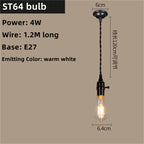 Art Deco Pendant Light with Switch - LED Bulb & Elegant Design for Indoor Decor