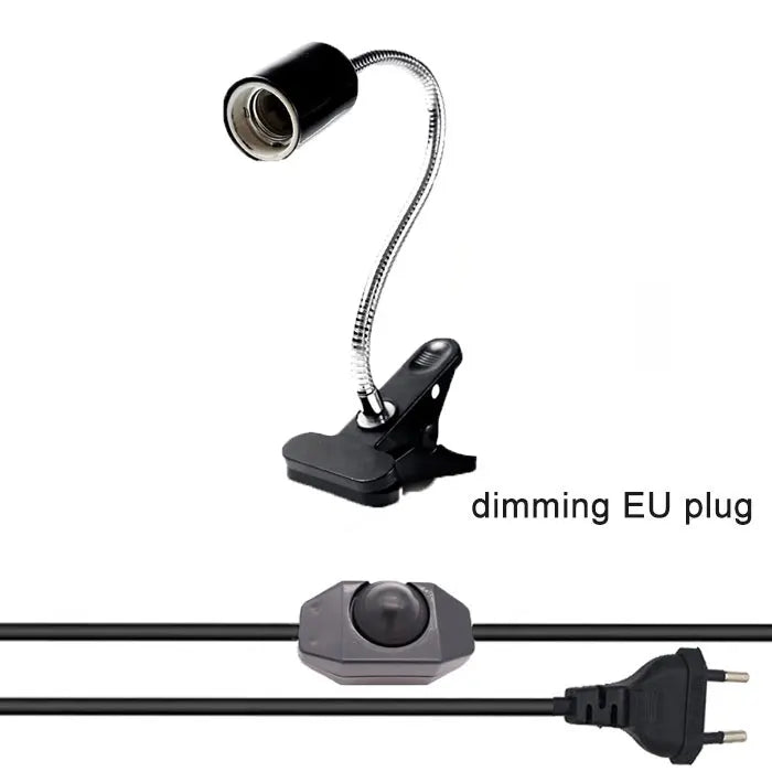 Adjustable Gooseneck Clip Lamp Holder for Home Office Bedside