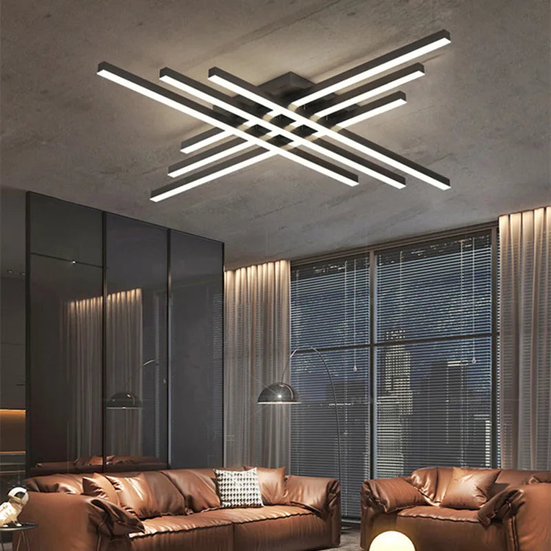 Modern Minimalist LED Ceiling Strip Lights for Living Room, Kitchen, Bedroom