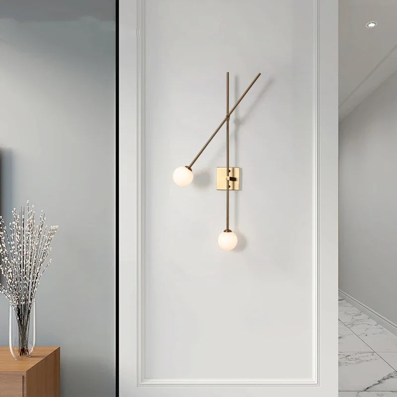 Nordic Minimalist Glass Wall Sconce with G9 Bulb