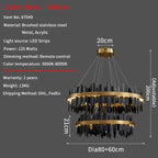 Modern Round LED Chandelier for Home Luxury Decor Lighting