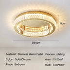 Crystal LED Ceiling Chandelier for Home Living Room Bedroom Lighting