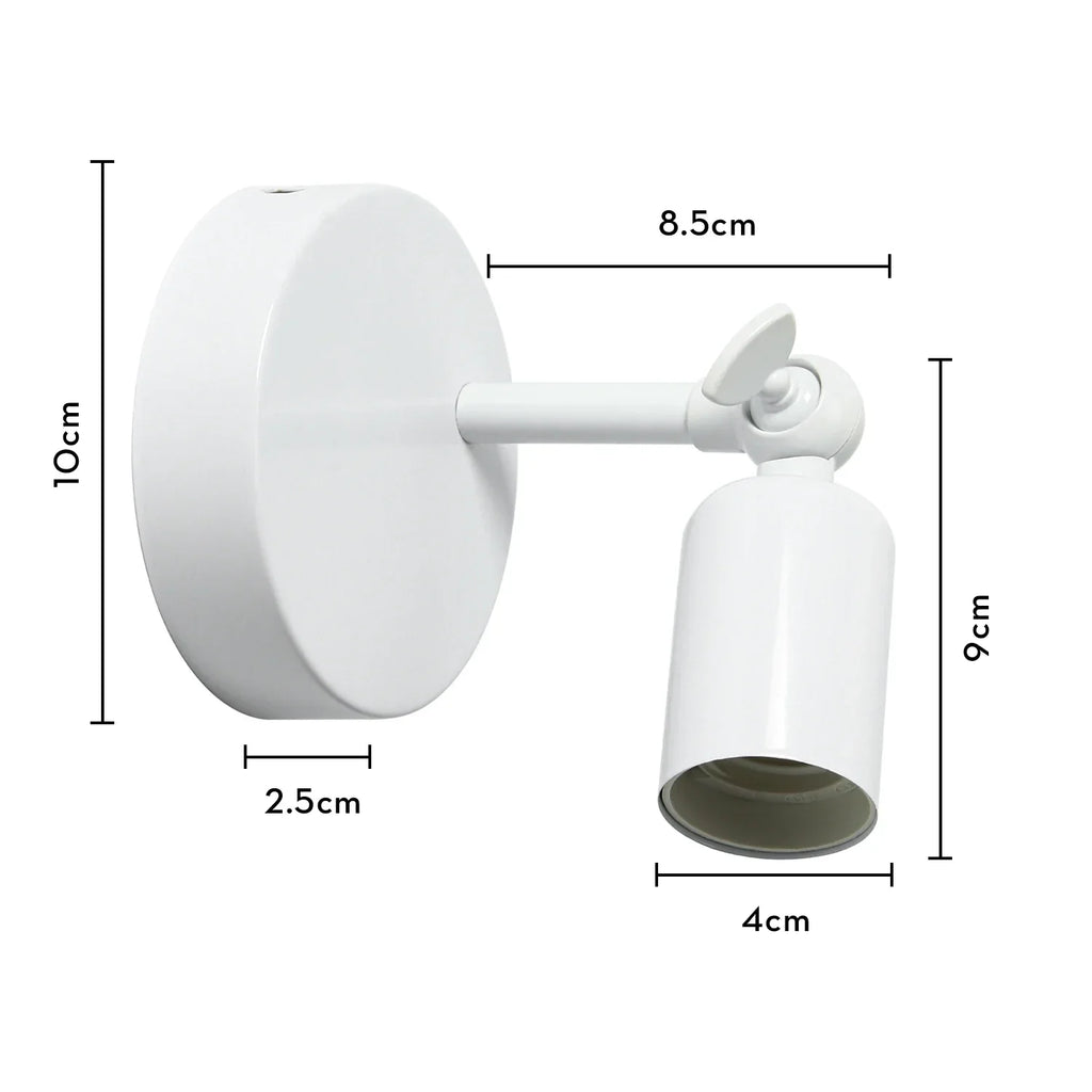 Industrial LED Wall Sconce Iron Bedside Lamp Retro Loft Indoor Lighting