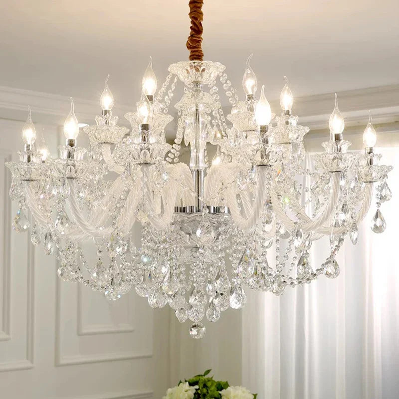 Crystal Chandelier: Modern Home Decoration Pendant Lights for Living & Dining Room