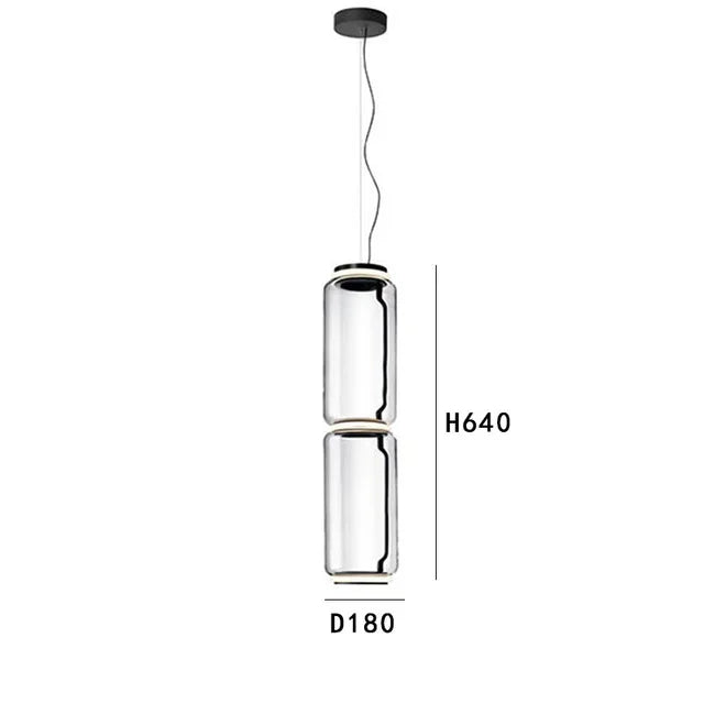 Noctambule Glass Floor Lamp: Italian Design, Bright Stand Lighting for Living Room