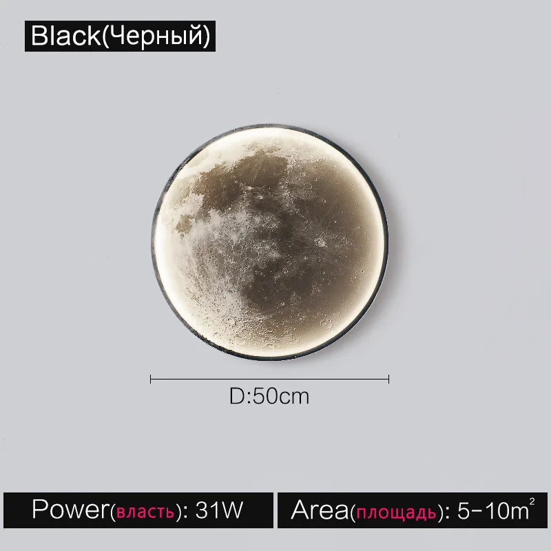 Moon Wall Light: Nordic Modern Decorative Lamp for Bedroom and Living Room