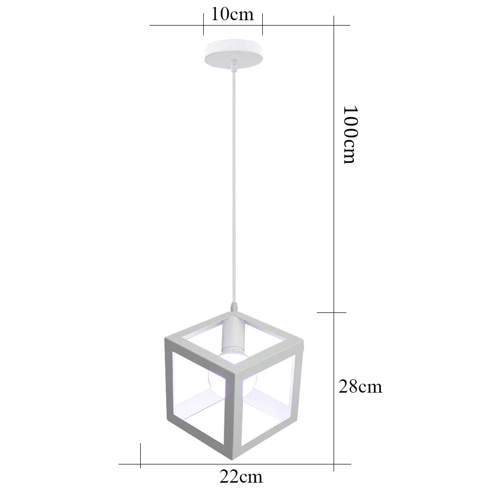 Iron Pendant Light: Industrial Retro Vintage Hanging Lamp for Dining Room and Kitchen