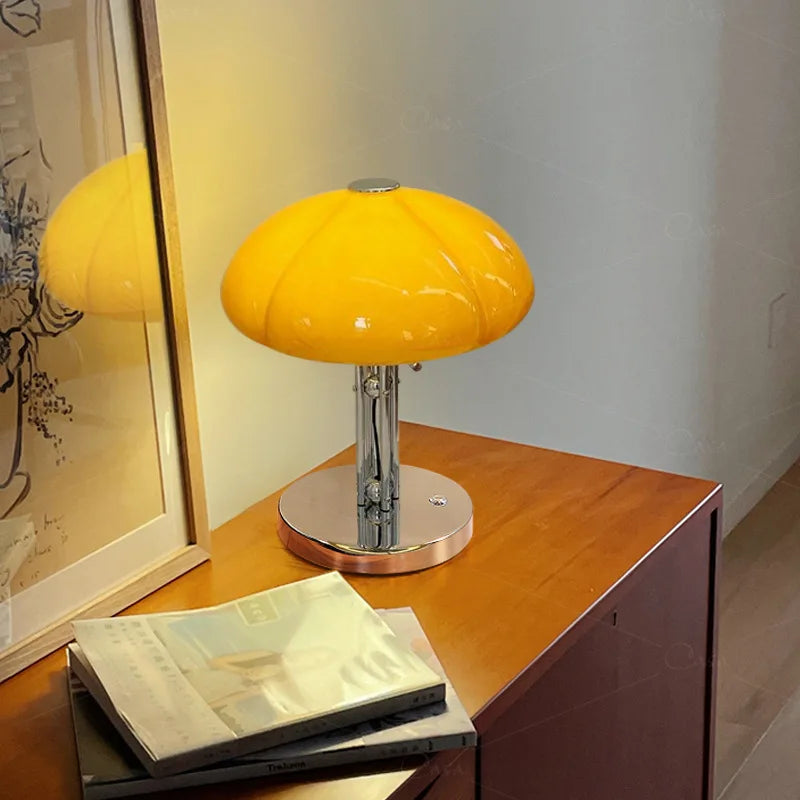 Mushroom Table Lamp: Medieval Bauhaus Design for Living Room, Study, and Decor