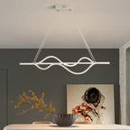Nordic Minimalist LED Chandelier: Modern Aluminum Copper Pendant Lamp for Home Decor