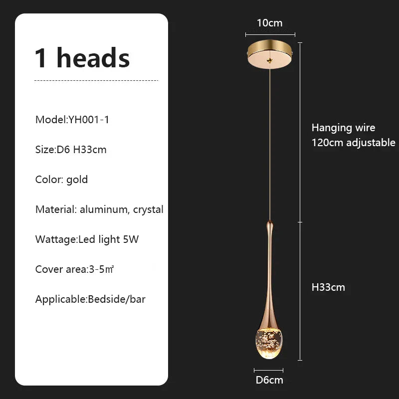 Crystal Chandelier: Modern LED Pendant Light for Villa Living Room and Attic