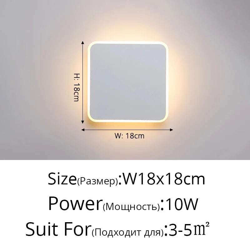 Modern Touch Sensor LED Wall Lamps for Indoor Lighting
