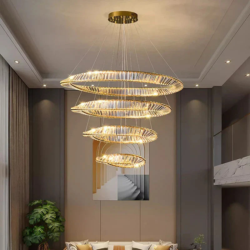 Crystal Chandelier: Luxury Pendant Lamp for Living Room and Bedroom