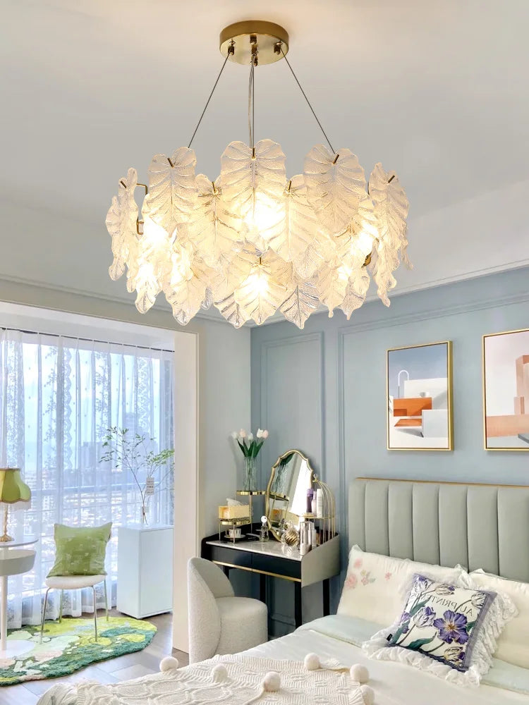 Crystal Chandelier: Elegant Light Luxury Lamp for Living Room, Bedroom, Dining Room & Study