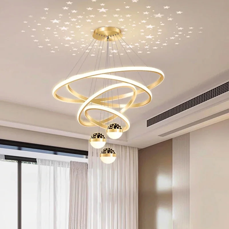 Nordic Dining Pendant Lamp for Living Room Ceiling Chandelier Lighting