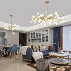 Firefly LED Chandelier: Modern Luxurious Pendant Lamp for Home Decor Lighting