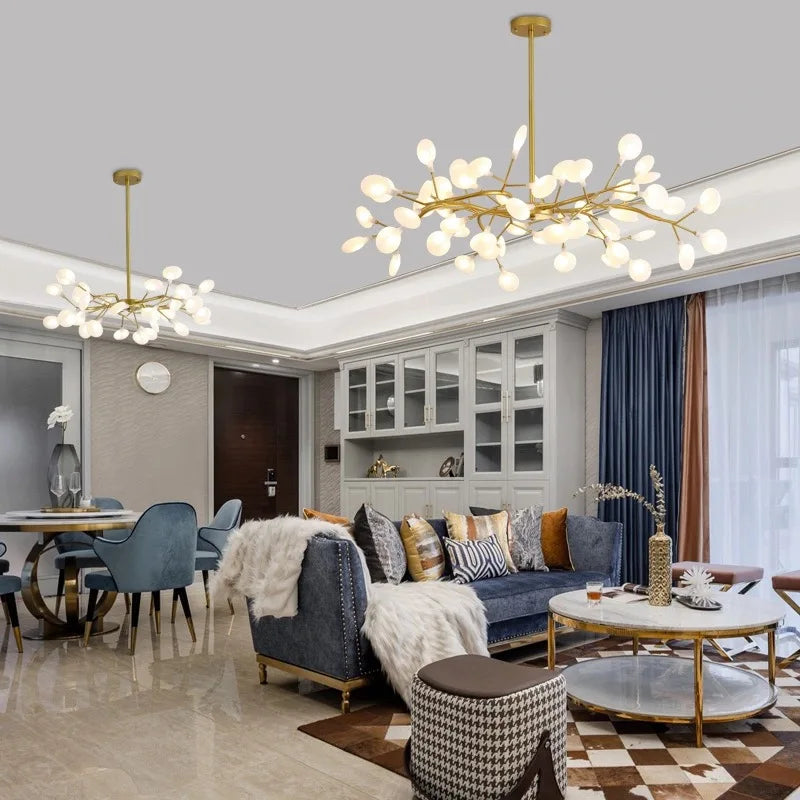 Firefly Pendant Chandelier: Luxurious LED Lighting for Home Decor
