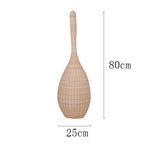 Bamboo Floor Lamp: Unique Rattan Light for Living Room, Bedroom, Teahouse Decor